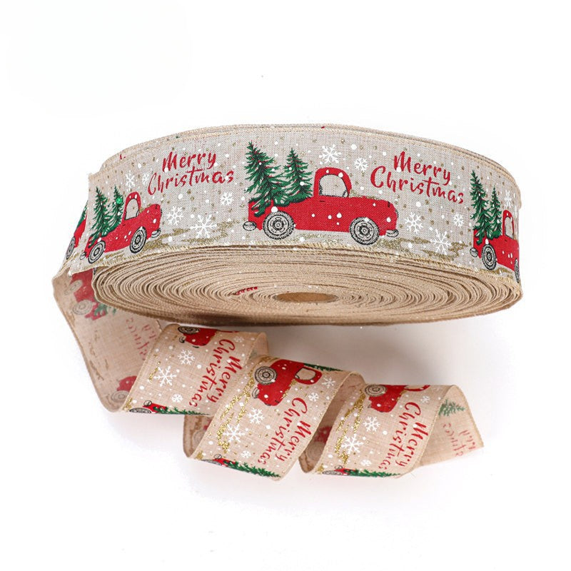 Wholesale Christmas Imitation Hemp Woven Ribbons, Automotive Ribbons, and Ribbons